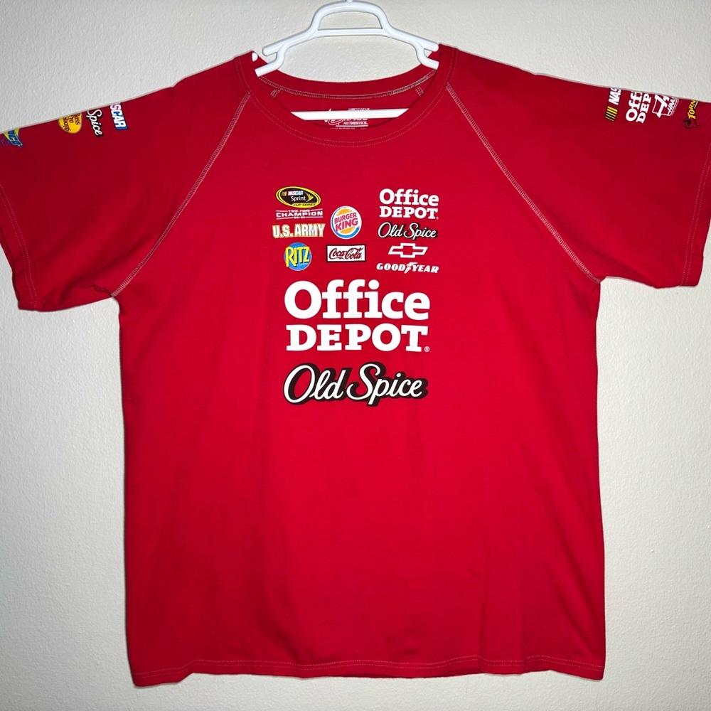 Chase Authentics Tony Stewart #14 NASCAR T-Shirt 3XL Red Double Sided Print NEW